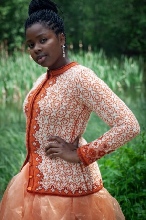 Orange Albertinejakke